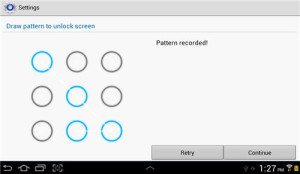 How To Set Pattern lock On The Samsung Galaxy Tab