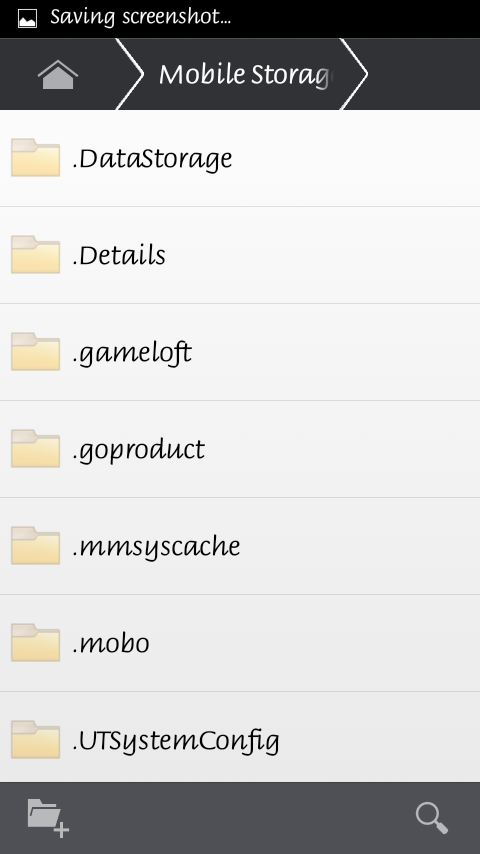 List of hidden folders